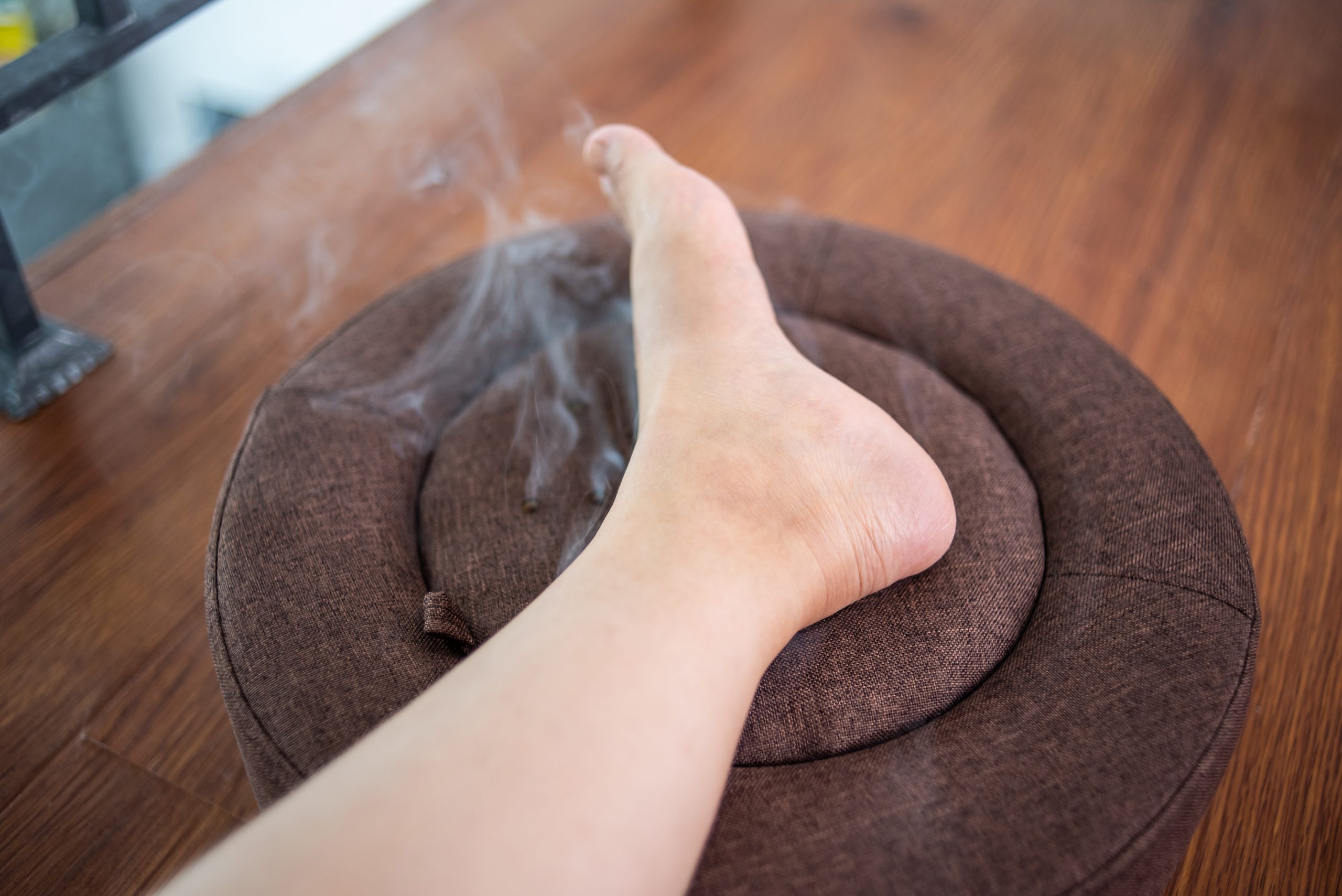 Traditional,Chinese,Medicine,Treatment,Foot,Moxibustion,Physical,Therapy